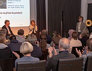 Diskussion mit Marie-Luise Beck (DKK) © Claudia Korbik, Literaturhaus Herne Ruhr
