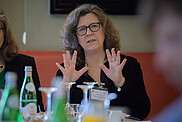 Prof. Dr. Anita Engels, Parlamentarisches Frühstück Hamburg Climate Future Outlook 2023 © DKK, Stephan Roehl