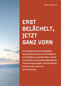 Themenschwerpunkt Klima. DUZ Magazin für Wissenschaft & Gesellschaft, Ausgabe 10/2020, S. 18-31, www.duz.de